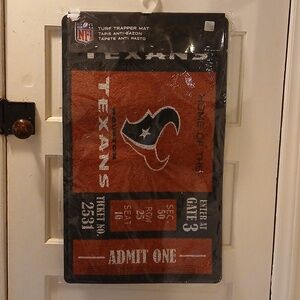 NFL Turf Trapper Mat with Shield Logo Texas Houston Texans Rug